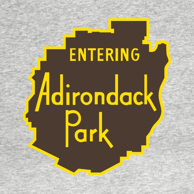 Entering Adirondack Park Sign by PodDesignShop